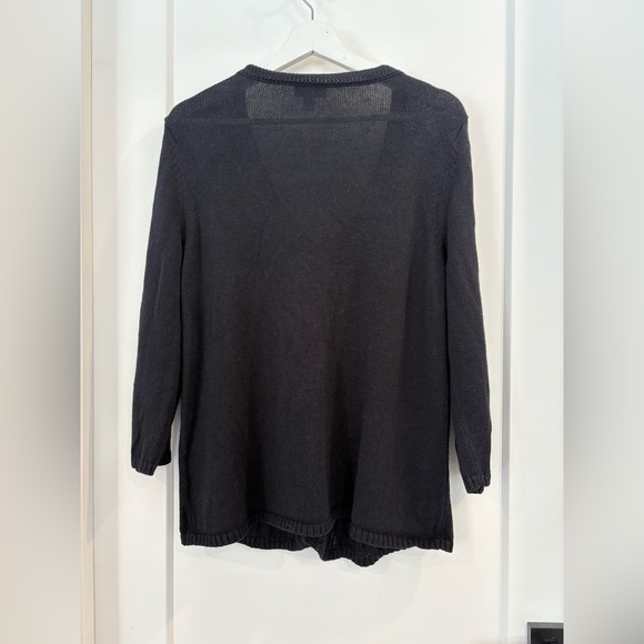 Classic And Cozy Black St. John's Bay Knit Cardigan Size XL - Picture 3 of 10